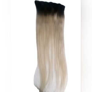 Bellami Silk Seam 60g 24" Walnut Brown/Ash Blonde Rooted Volumizing Weft